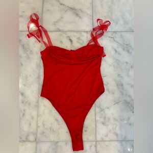 Princess Polly Women’s Red Bodysuit Size:8